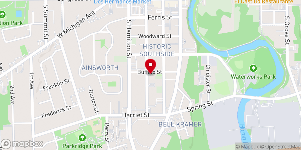 Map showing location of Reach Church