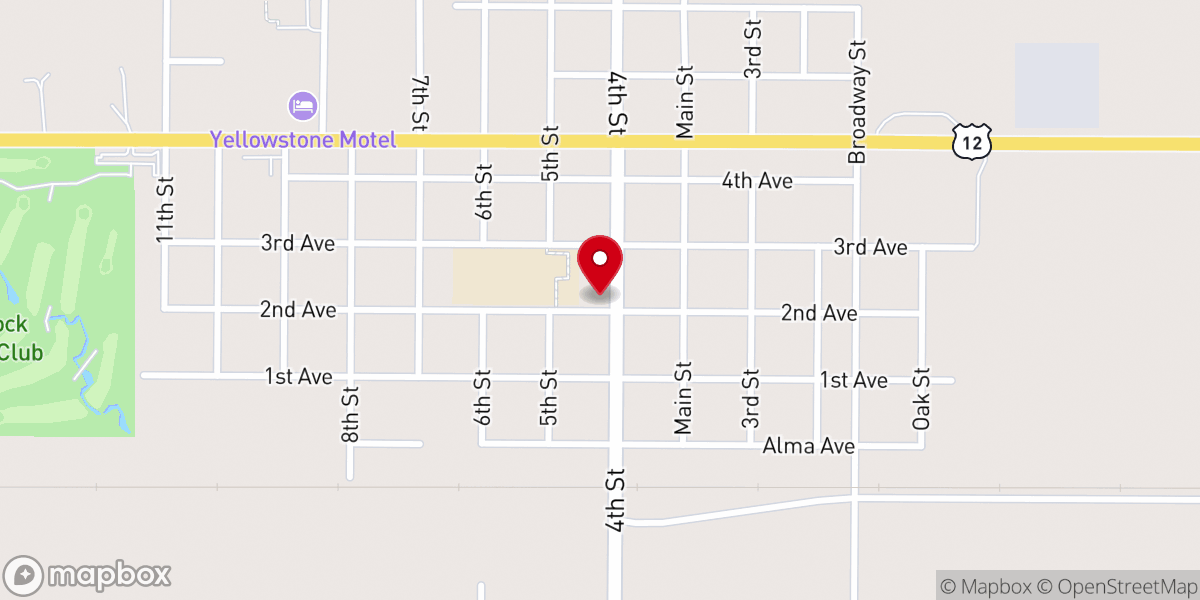 Map showing location of United Church of Christ
