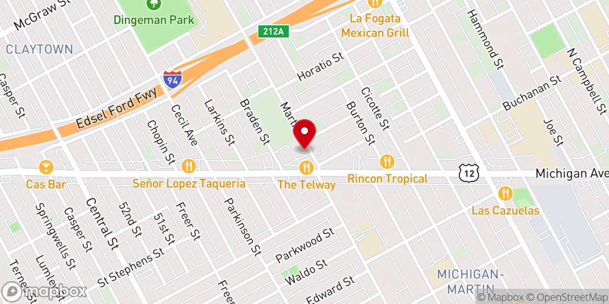 Map showing location of Iglesia De Dios Pentecostal