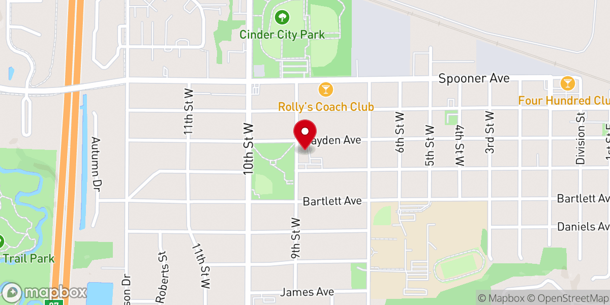 Map showing location of Bethlehem Lutheran Church