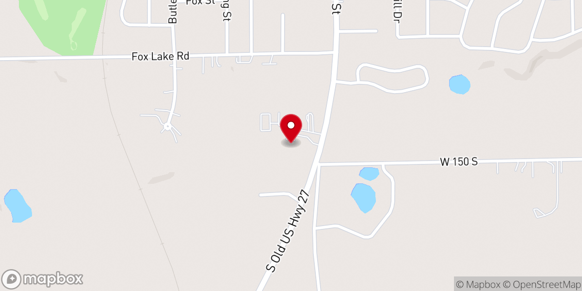 Map showing location of Christ Life Revival Center