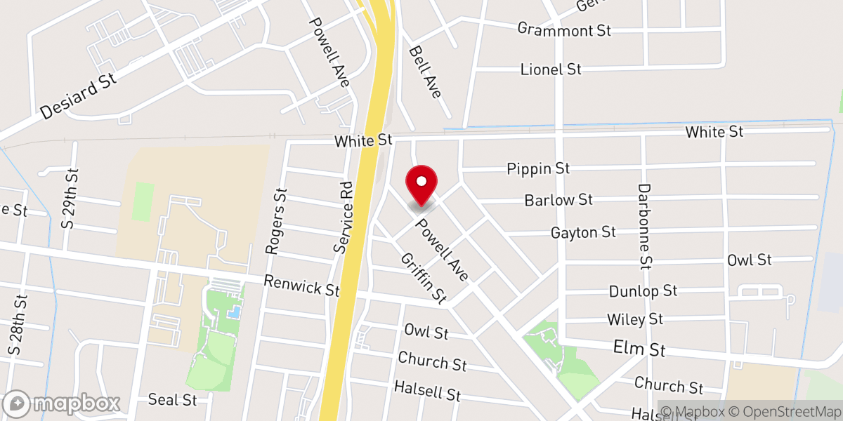 Map showing location of Zion Spring Baptist Church