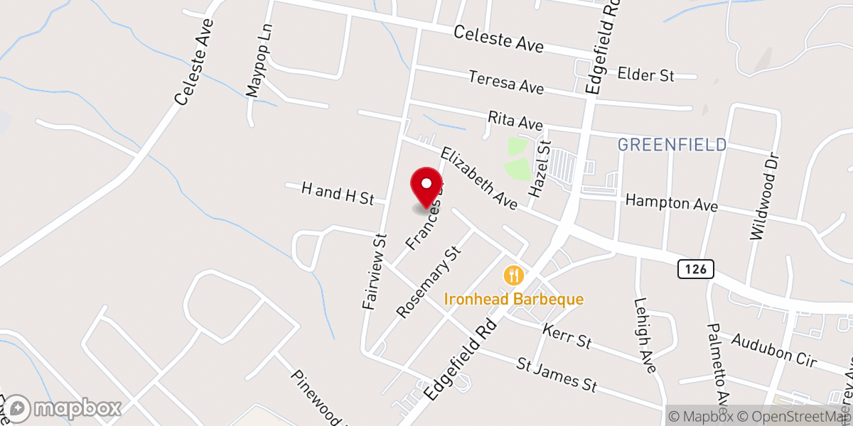 Map showing location of Saint Francis Parish and Outreach