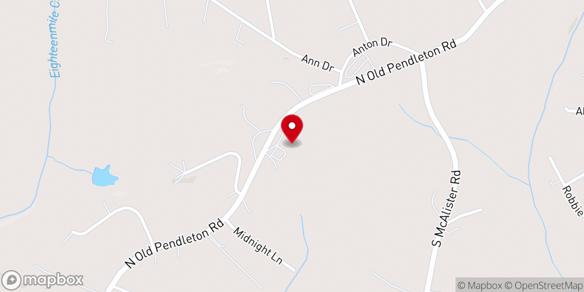Map showing location of Grace Baptist Church