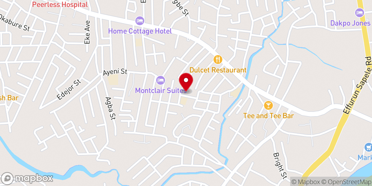 Map showing location of St. Stephen's Anglican Church, off Jakpa Rd, Effurun