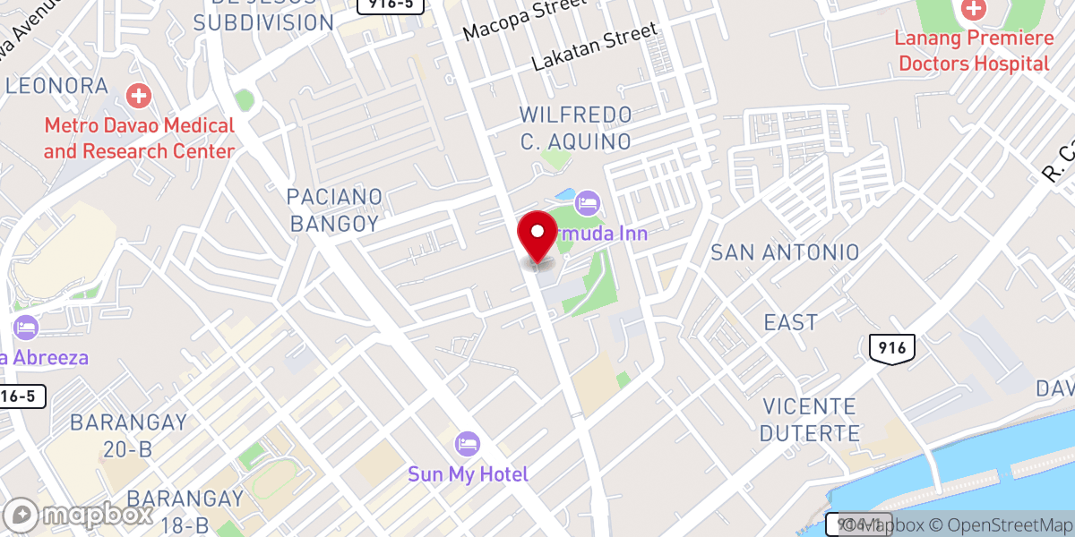 Map showing location of Iglesia Ni Cristo (Church Of Christ) - School For Ministers ( Davao Extension )