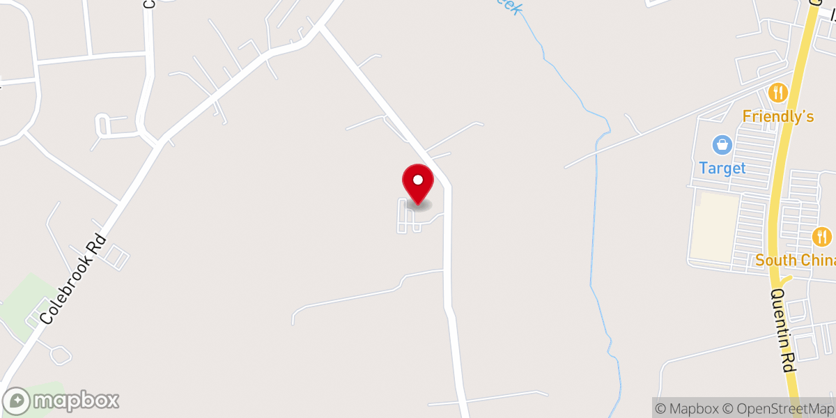 Map showing location of Lebanon Bible Fellowship Church