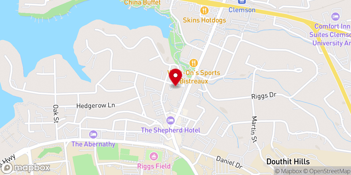 Map showing location of Fort Hill Presbyterian Church