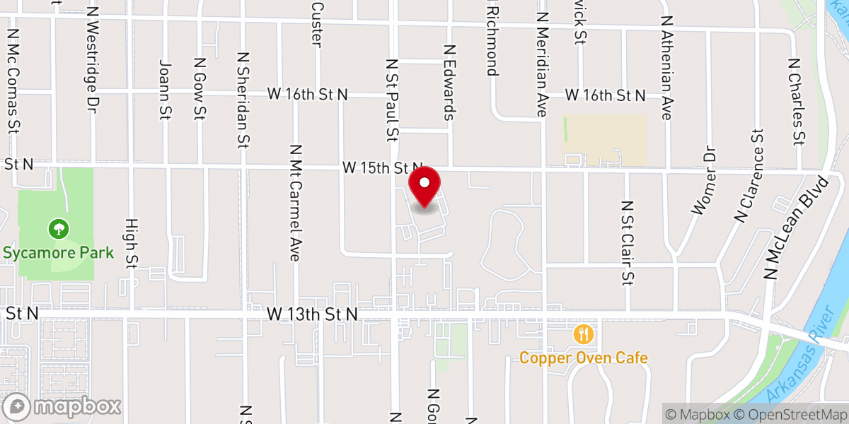 Map showing location of Asbury Church