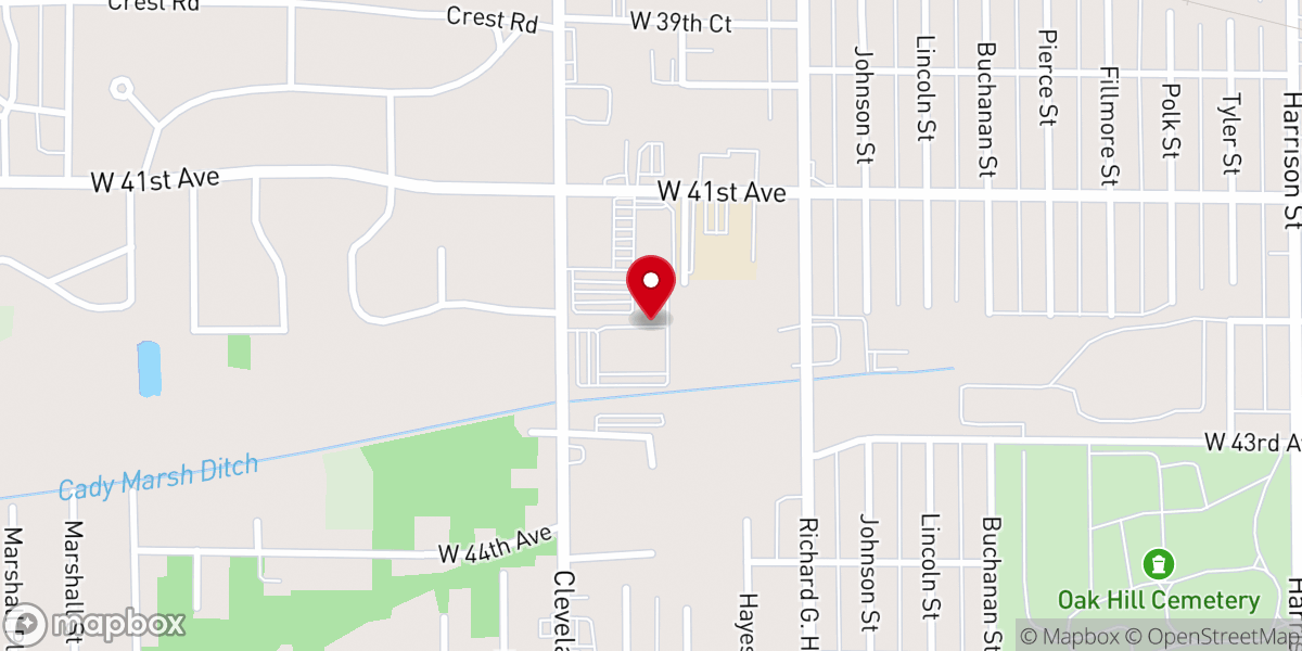 Map showing location of Zoe Life Christian Ministries