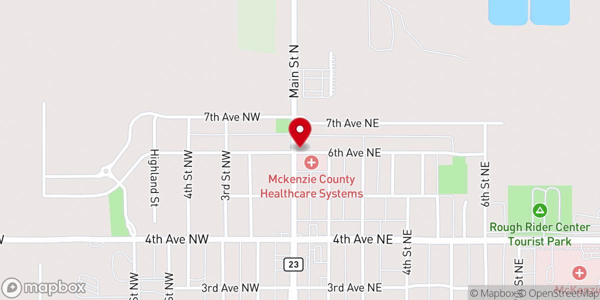 Map showing location of Epiphany Catholic Church