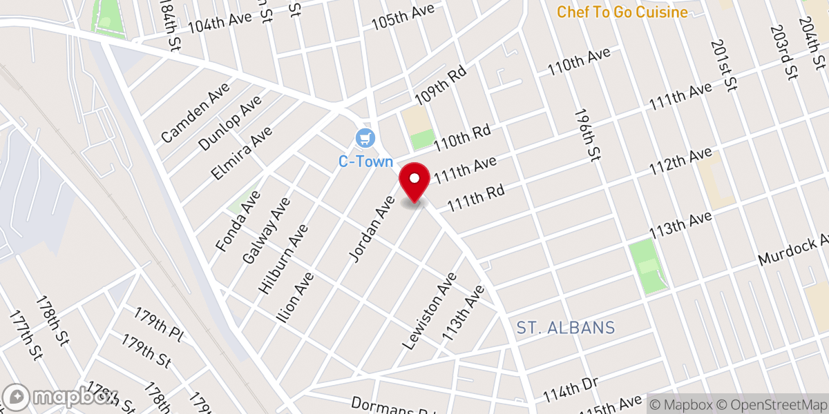 Map showing location of Prince Of Peace Missionary Baptist Church