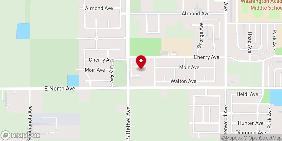 Map showing location of St. Mary's Catholic Church