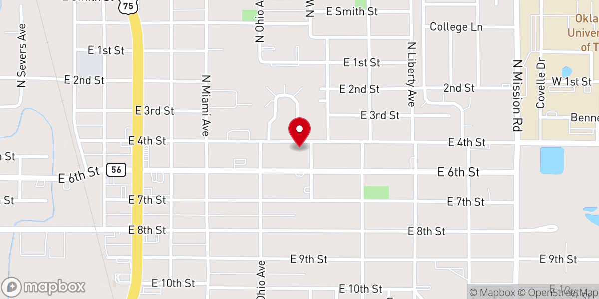 Map showing location of Praise and Worship Apostolic Church