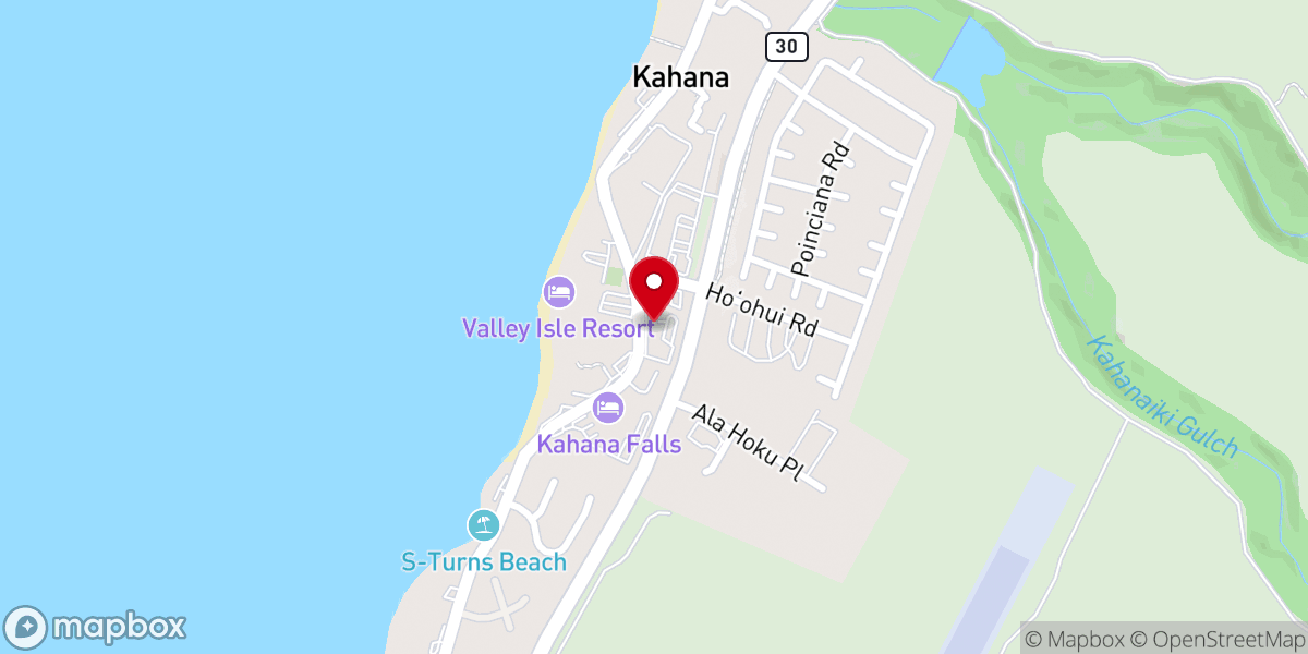 Map showing location of Maui Wedding Officiant