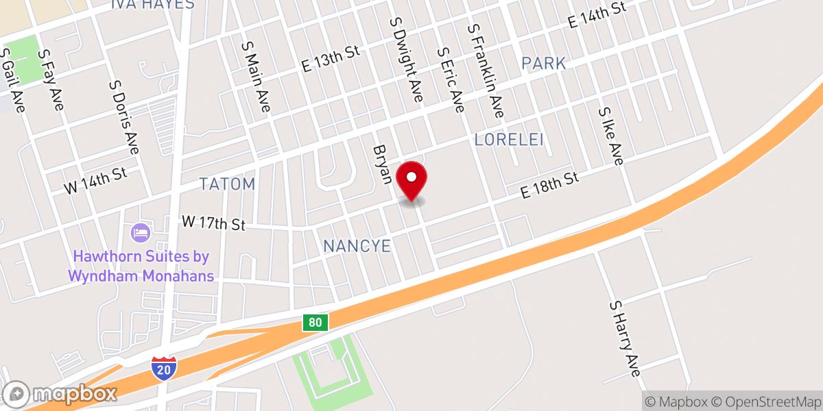 Map showing location of St James Episcopal Church