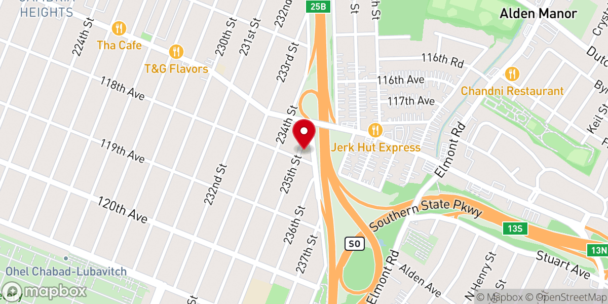 Map showing location of Saint David's Episcopal Church
