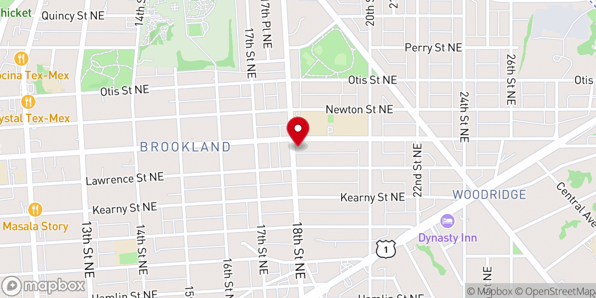 Map showing location of Mission Delivery Center