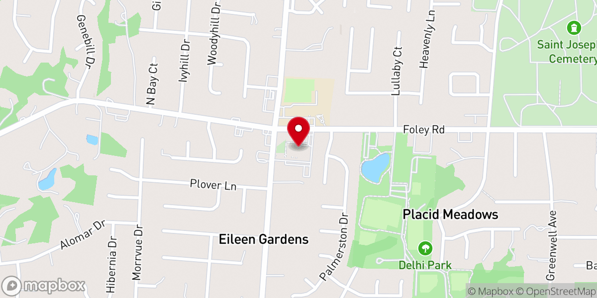 Map showing location of Shiloh United Methodist Church