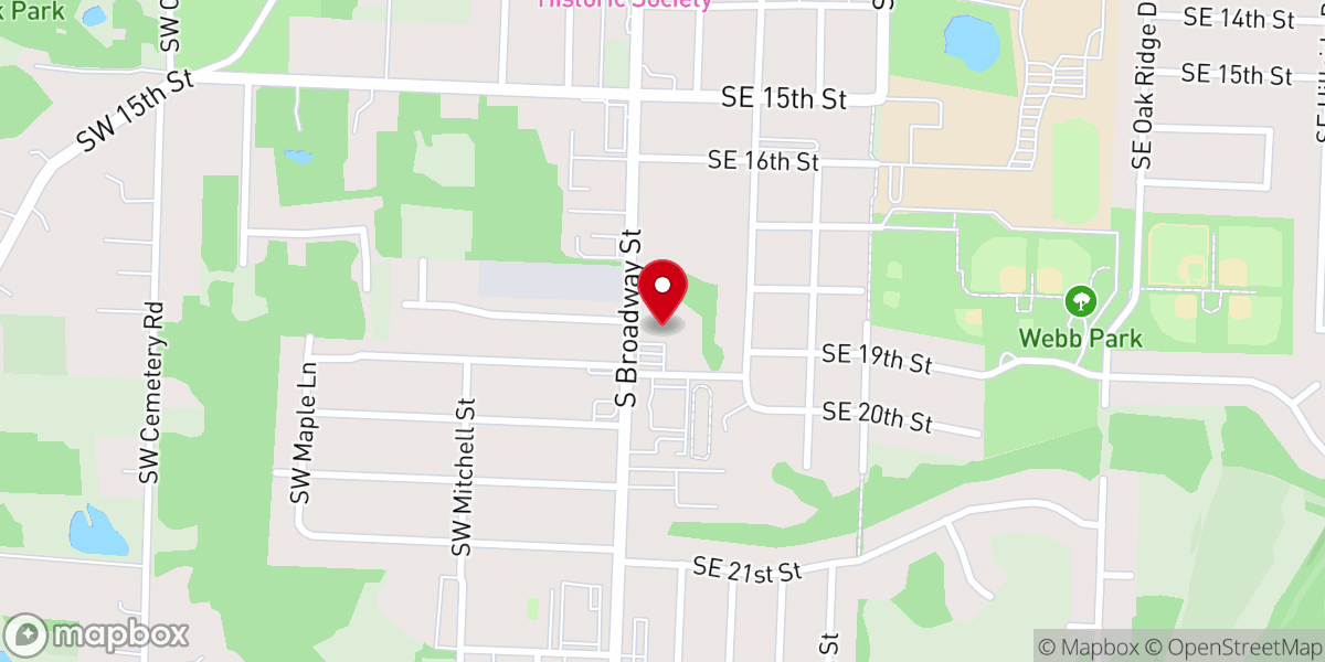 Map showing location of Community of Christ