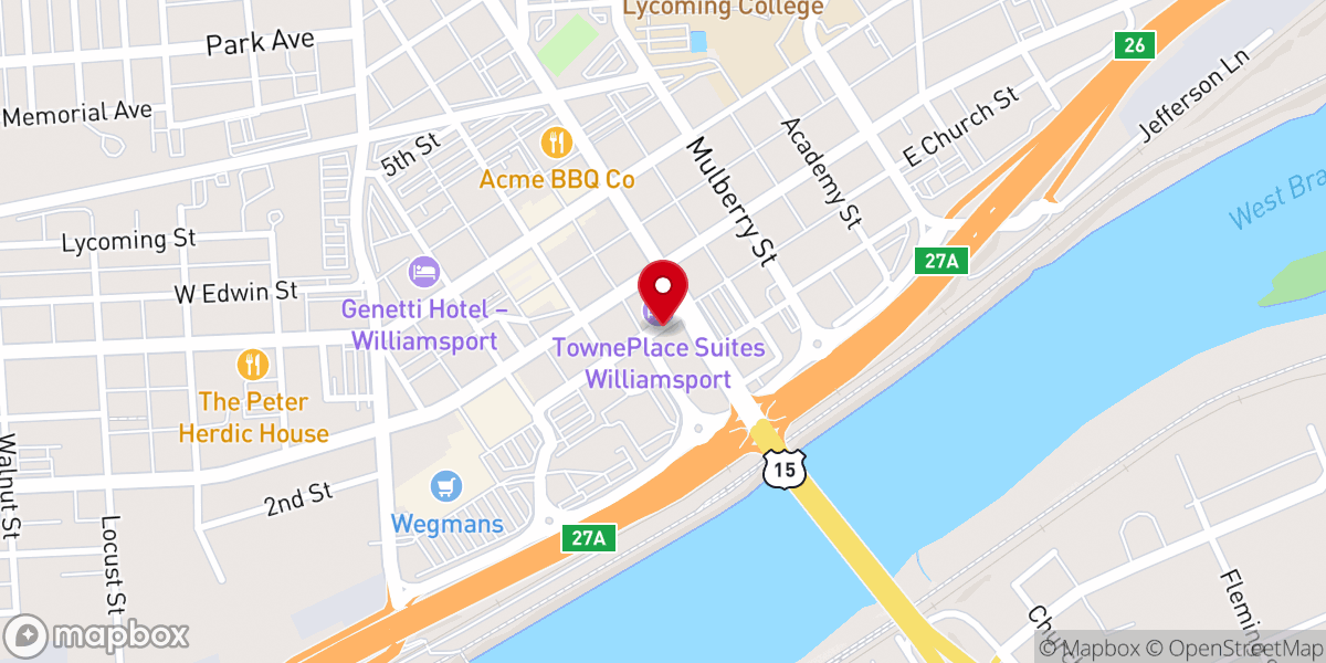 Map showing location of Greyhound: Bus Station