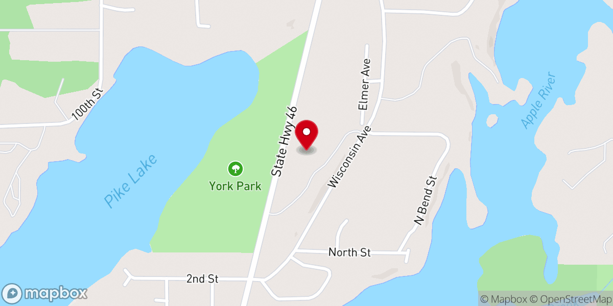 Map showing location of St. Joseph Catholic Church
