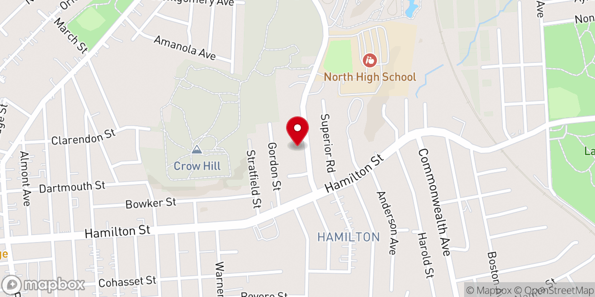 Map showing location of Cana Chapel