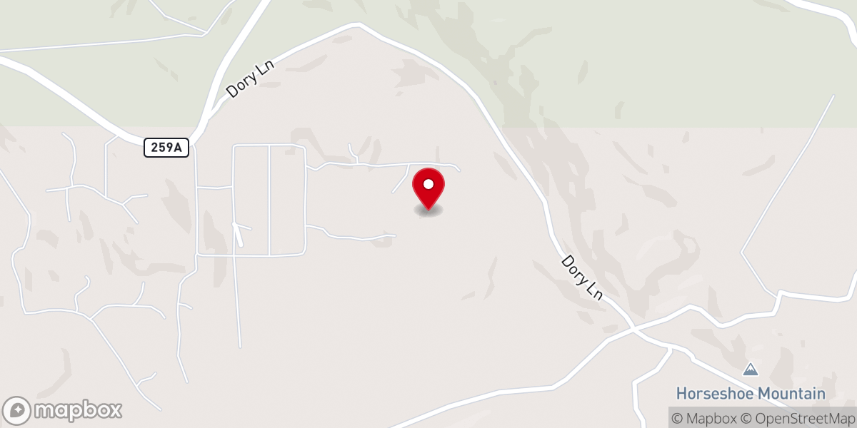 Map showing location of Pine Lake Broken Bow
