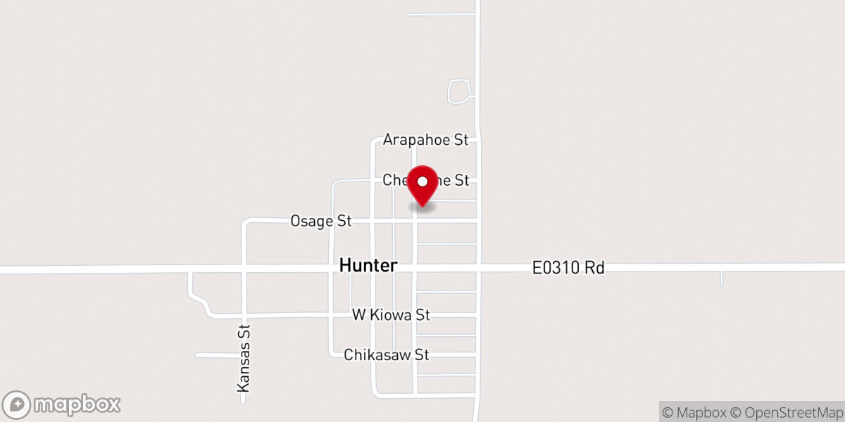 Map showing location of United Methodist Church