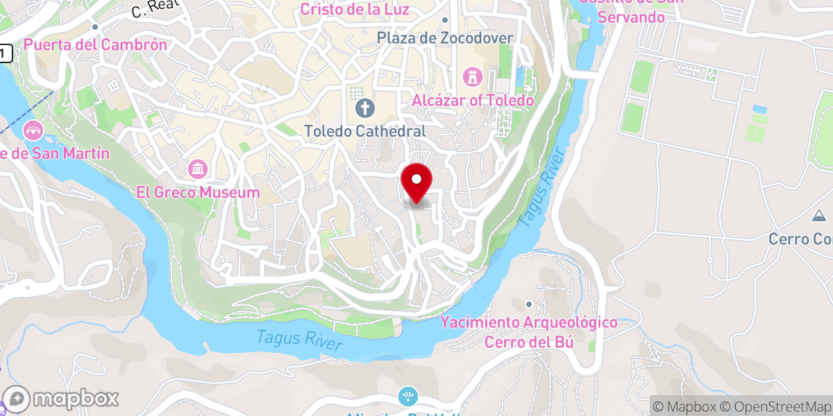 Map showing location of Convento de la Concepción Benedictina (madres Benitas)