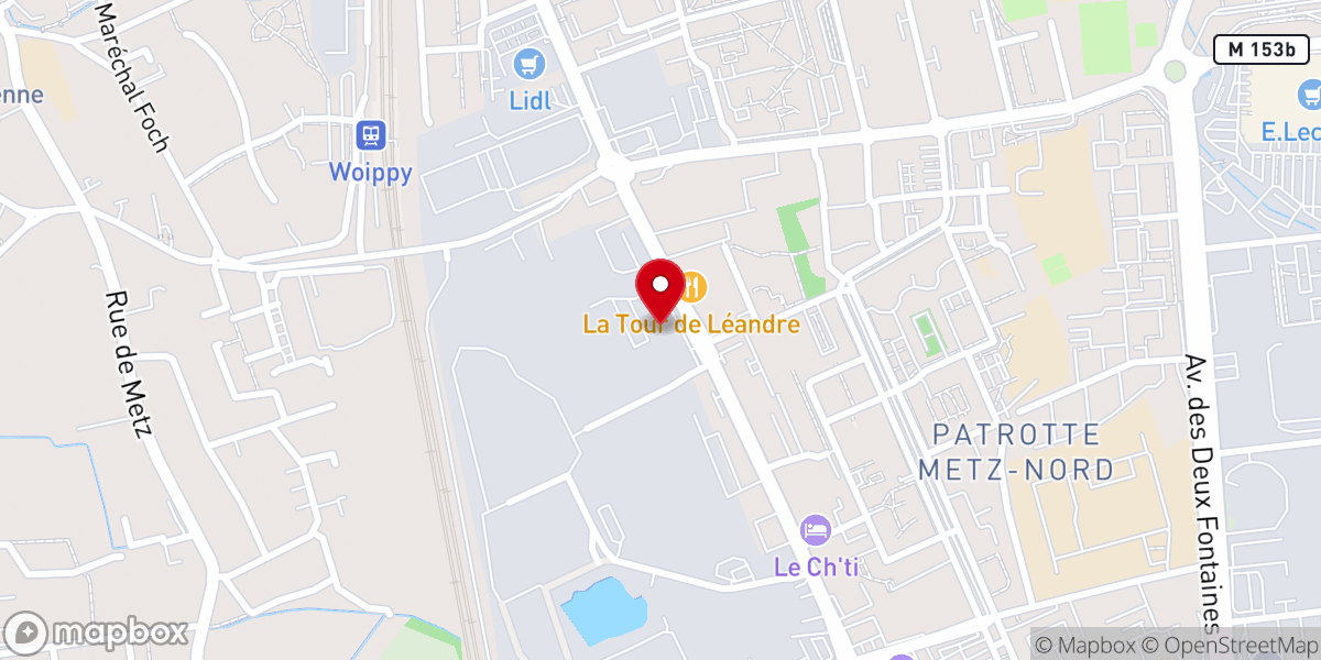 Map showing location of Église Chapelle El-Roï