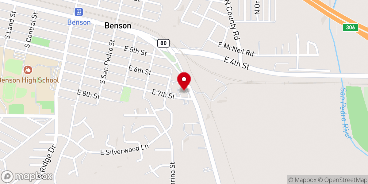 Map showing location of Community Partners