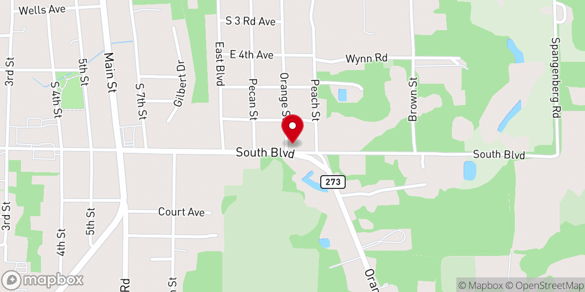 Map showing location of Johnson Temple First Born