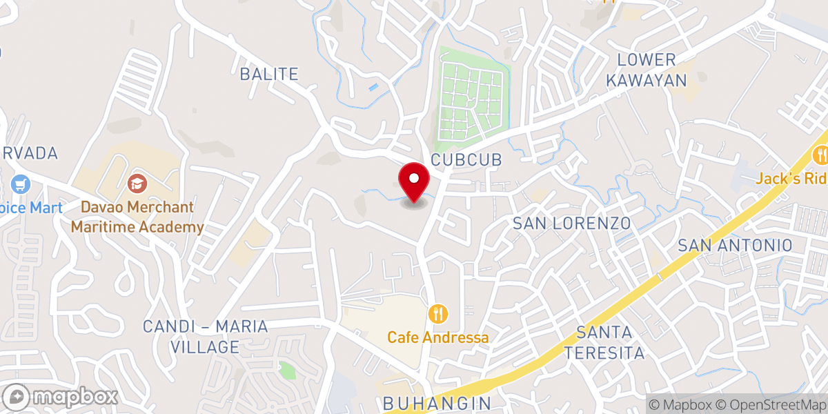 Map showing location of St. Mary of the Perpetual Rosary Parish
