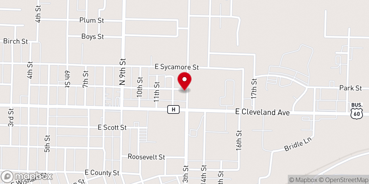 Map showing location of Grace Independent Methodist Church