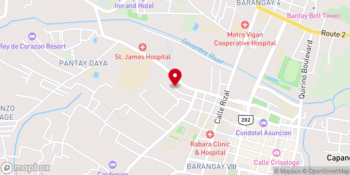 Map showing location of Christ Jesus Our Life Church