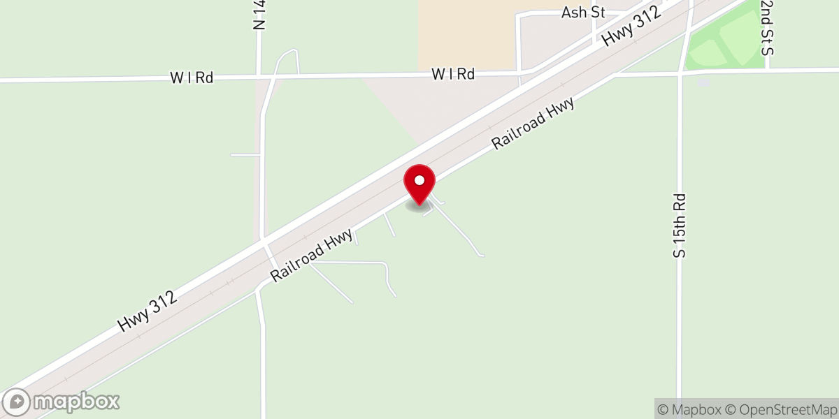 Map showing location of Worden Open Bible