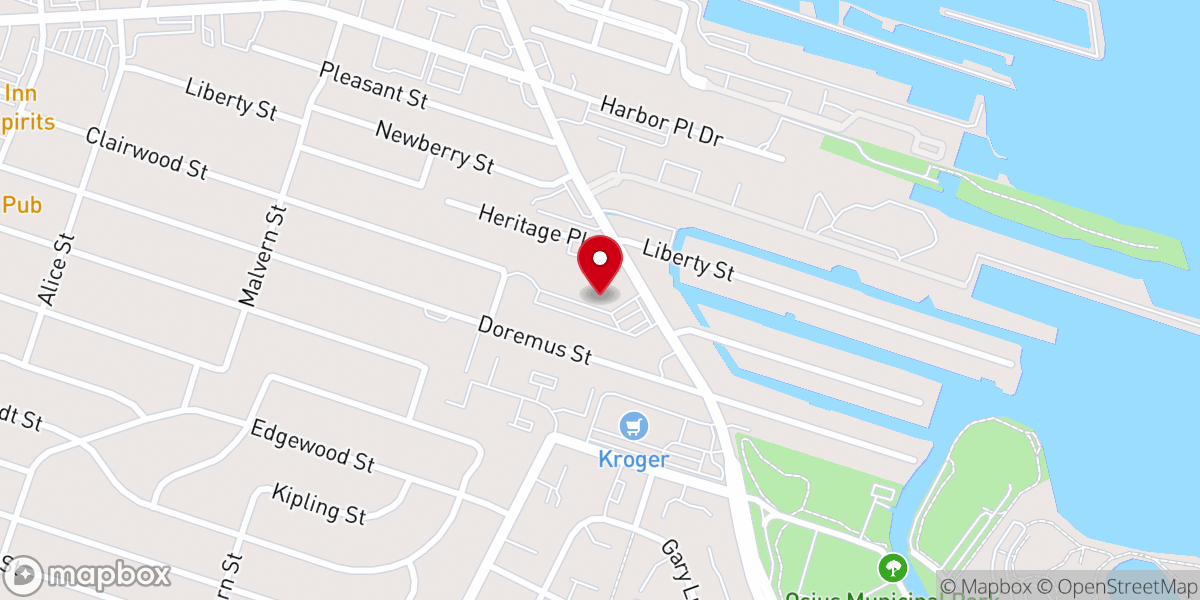 Map showing location of St Lucy Catholic Church
