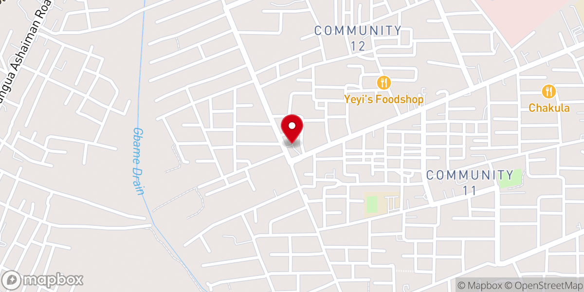 Map showing location of Church Of Pentecost - Samuel Kwadwo Osei Memorial Sanctuary