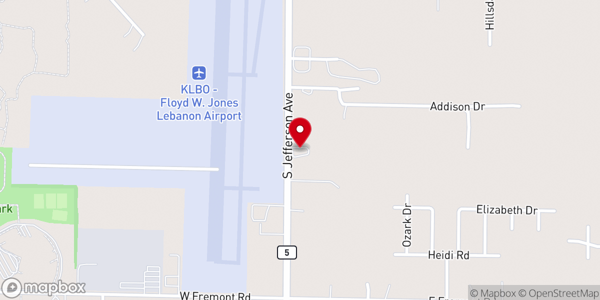 Map showing location of Glad Tidings Pentecostal Church