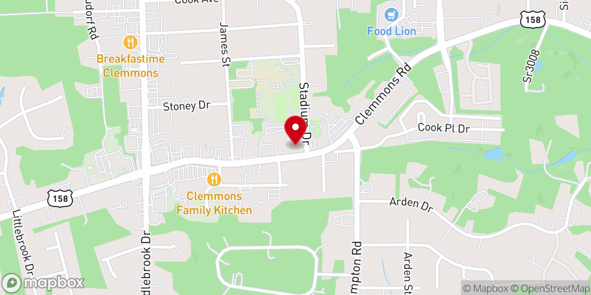 Map showing location of Historic Broyhill Office Suites