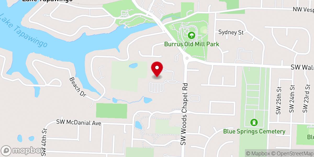 Map showing location of Saint Peter United Methodist Church