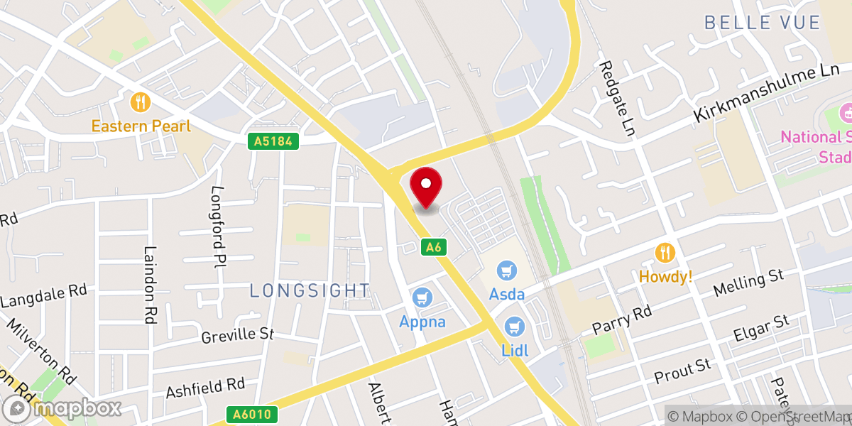 Map showing location of Dominion City Manchester