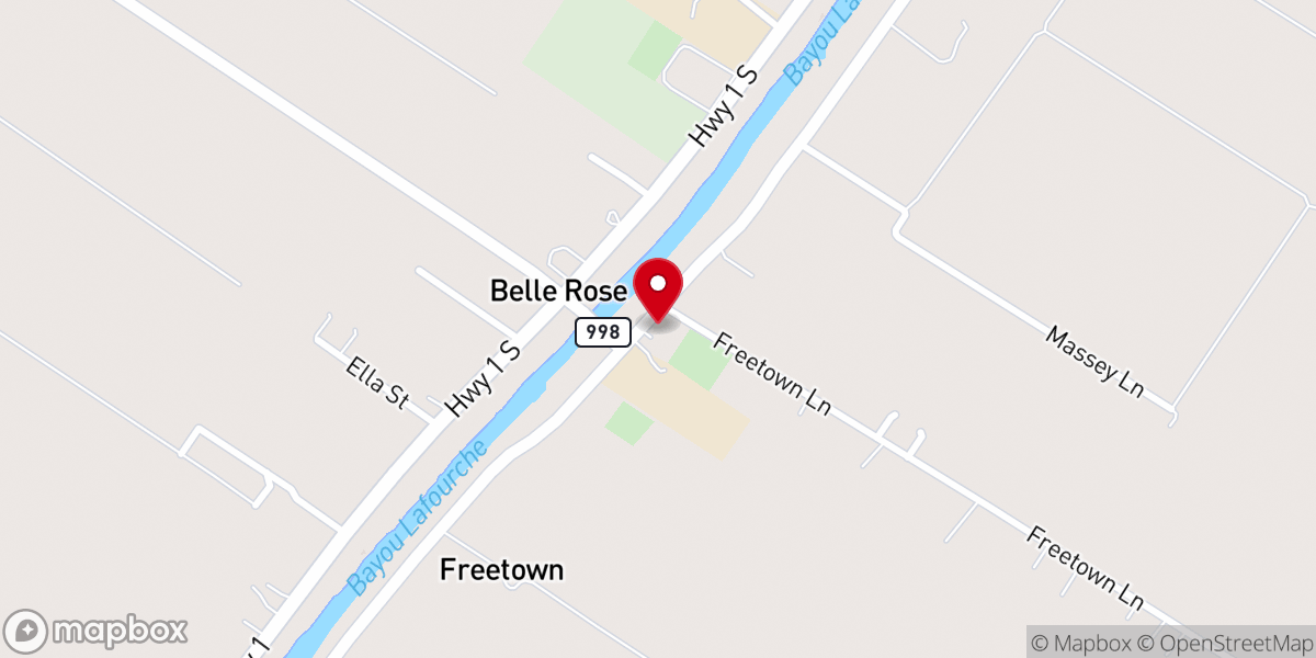 Map showing location of First Israel Baptist Church