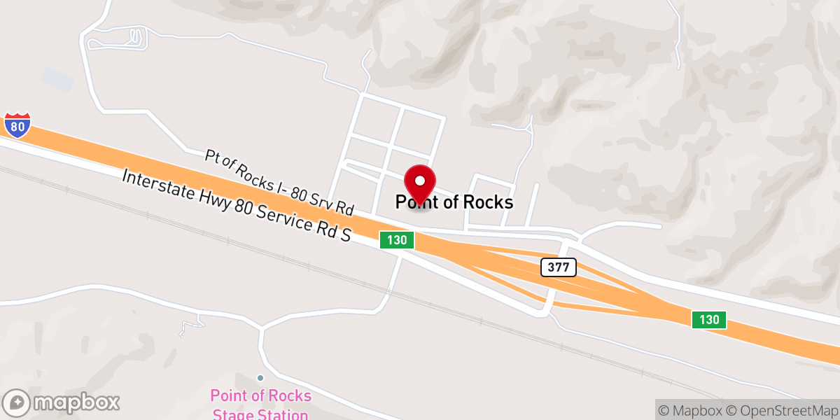 Map showing location of Point Bar
