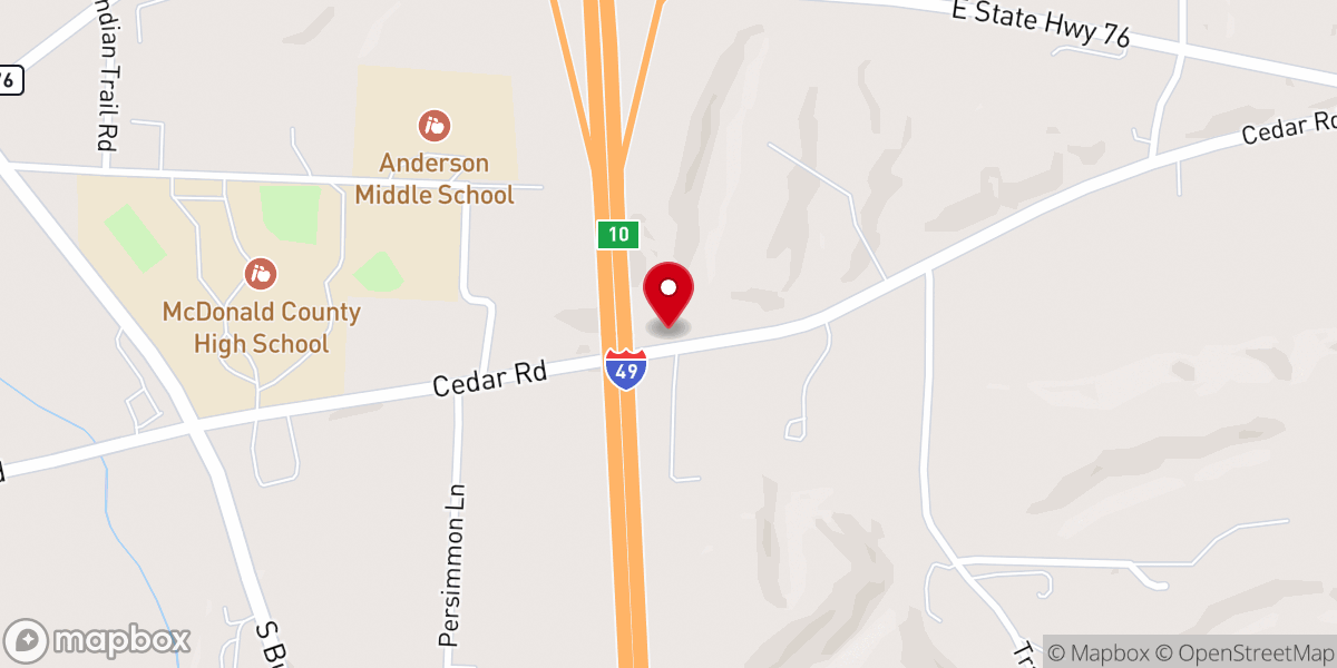Map showing location of Mount Zion Church