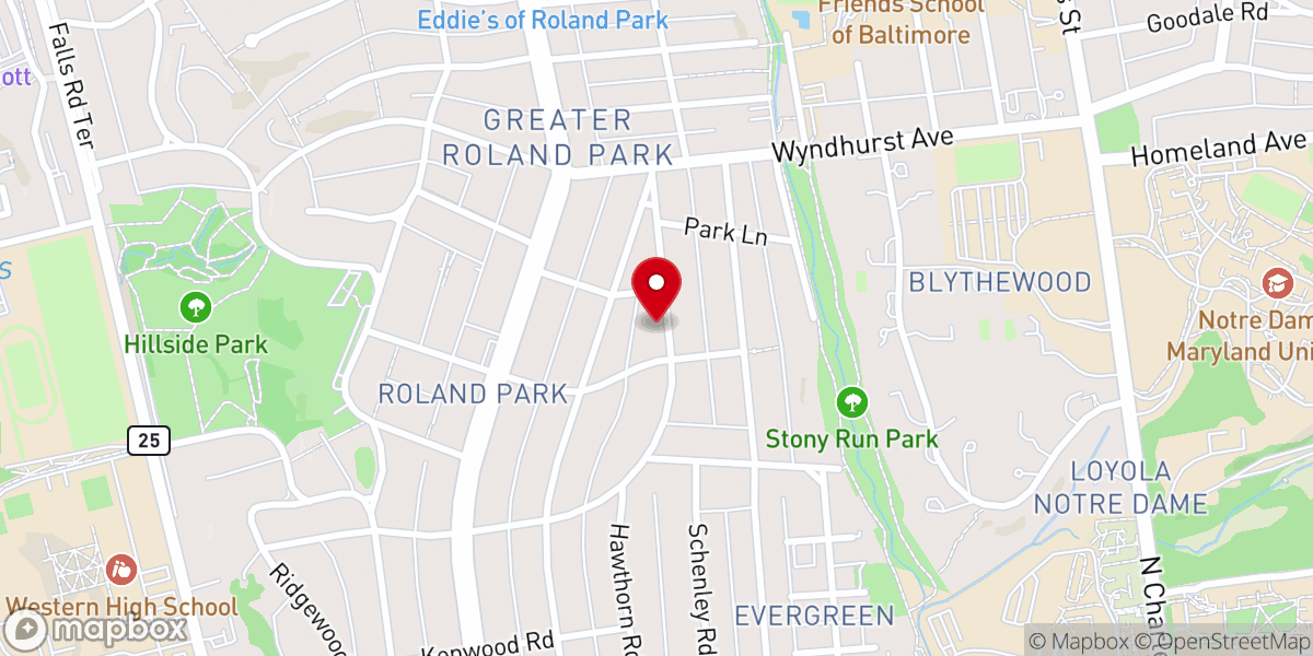 Map showing location of Gathering of Baltimore