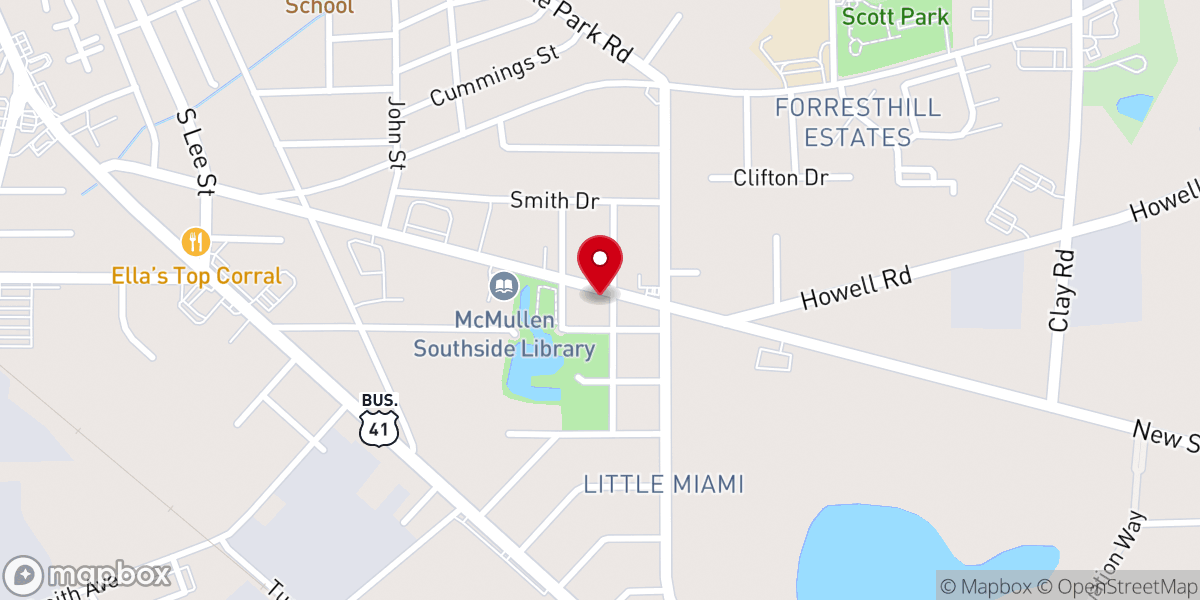Map showing location of Righteous Remnant International Ministries