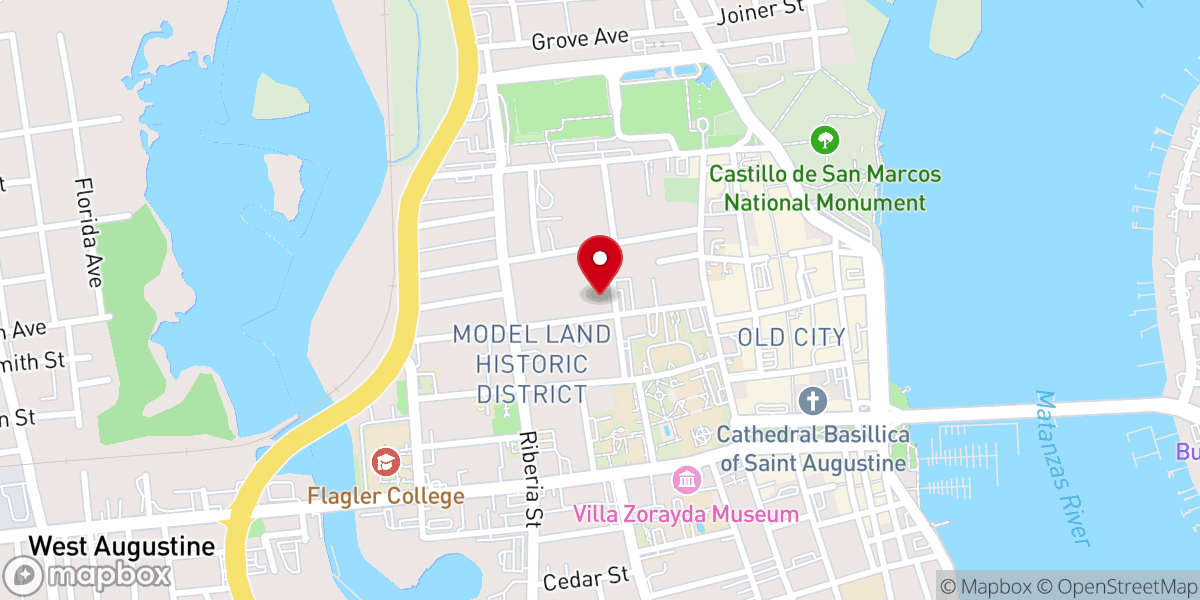 Map showing location of Ancient City Baptist Church