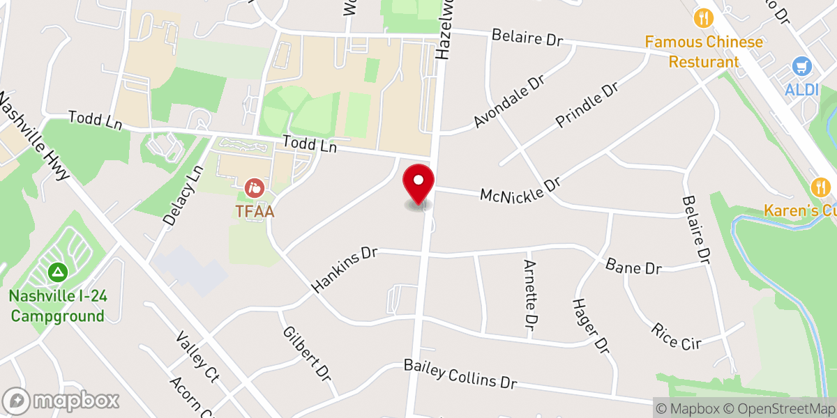 Map showing location of Grace Christian Assembly